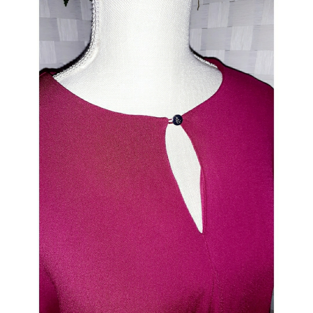 Lauren Ralph Lauren Keyhole Front Georgette Tunic - Picture 10 of 16